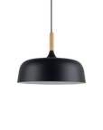 Wood Accent Cloud Pendant Lamp