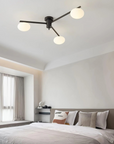 Floating Arm Globe Ceiling Lamp