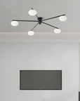 Floating Arm Globe Ceiling Lamp