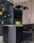 Wood Accent Cloud Pendant Lamp