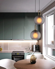 Hand-Blown Glass Pendant Lamp