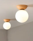 Wood & Glass Japandi Pendant Lamp