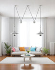 Copper & Chrome Pendant Lamp