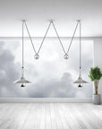 Copper & Chrome Pendant Lamp