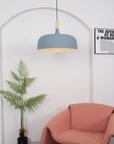 Wood Accent Cloud Pendant Lamp
