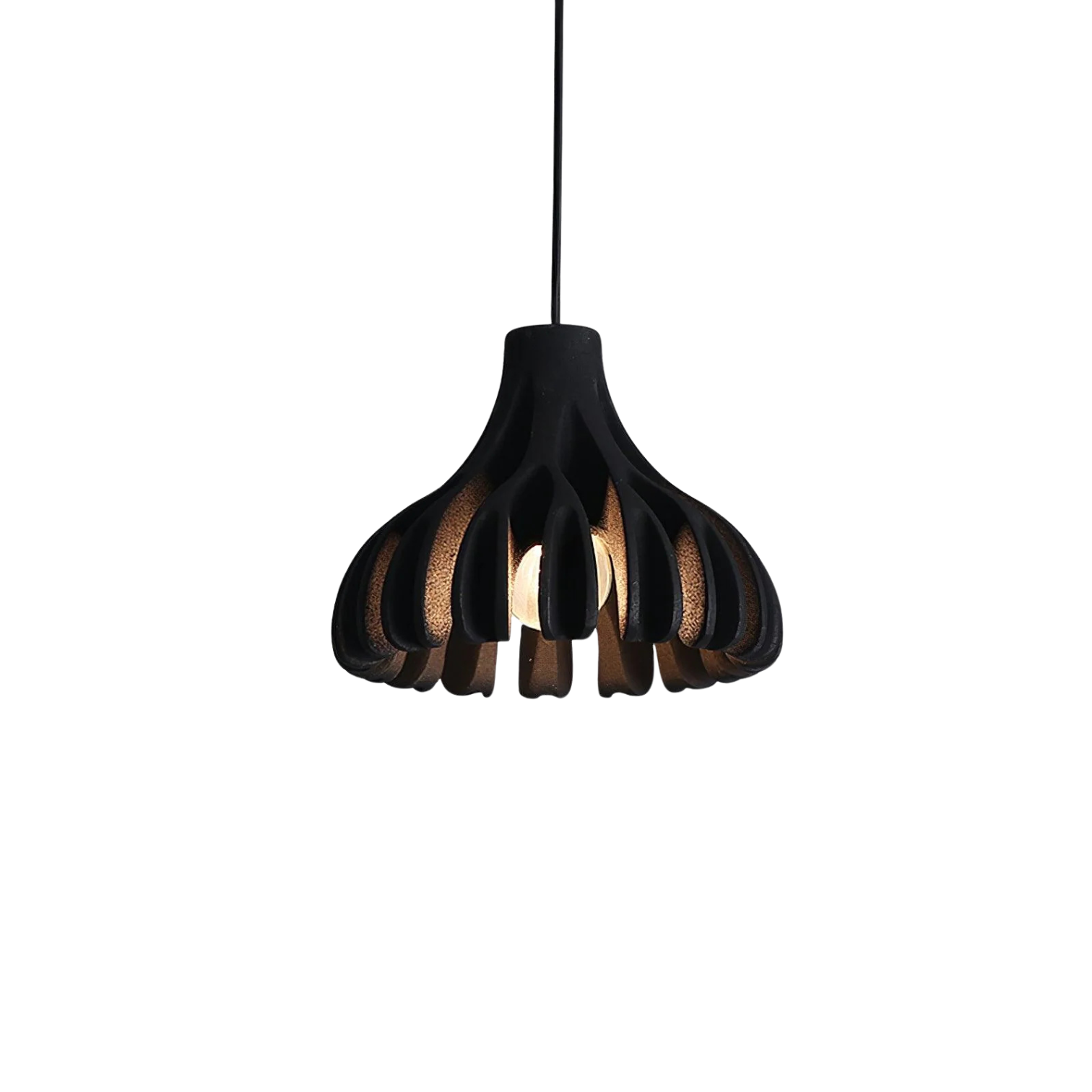 Japandi-Style Sculptural Pendant Lamp