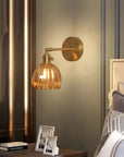 Pleated Glass Wall Lamp