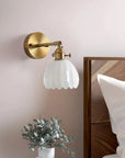 Pleated Glass Wall Lamp