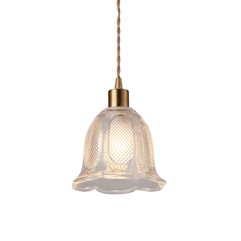 Floral Curved Pendant Lamp