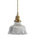 Ribbed Glass Pendant Lamp