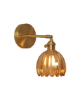 Pleated Glass Wall Lamp