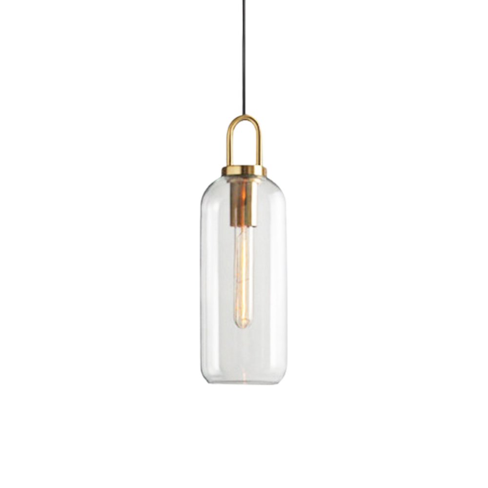 Sculptural Frosted Glass Pendant Lamp