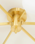 Floating Arm Globe Ceiling Lamp