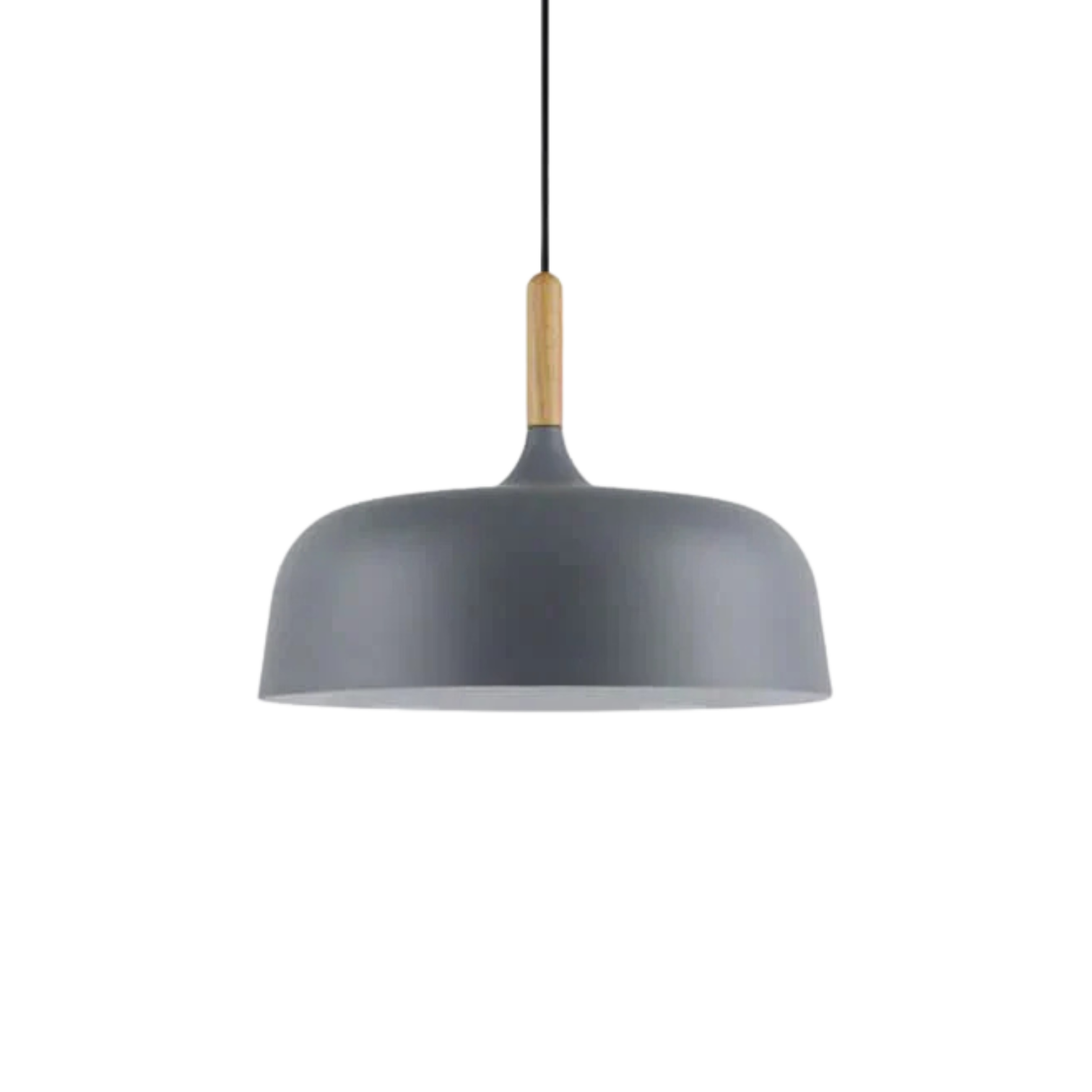 Wood Accent Cloud Pendant Lamp