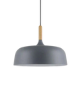 Wood Accent Cloud Pendant Lamp