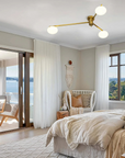 Floating Arm Globe Ceiling Lamp