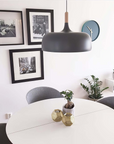 Wood Accent Cloud Pendant Lamp