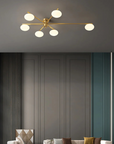 Floating Arm Globe Ceiling Lamp