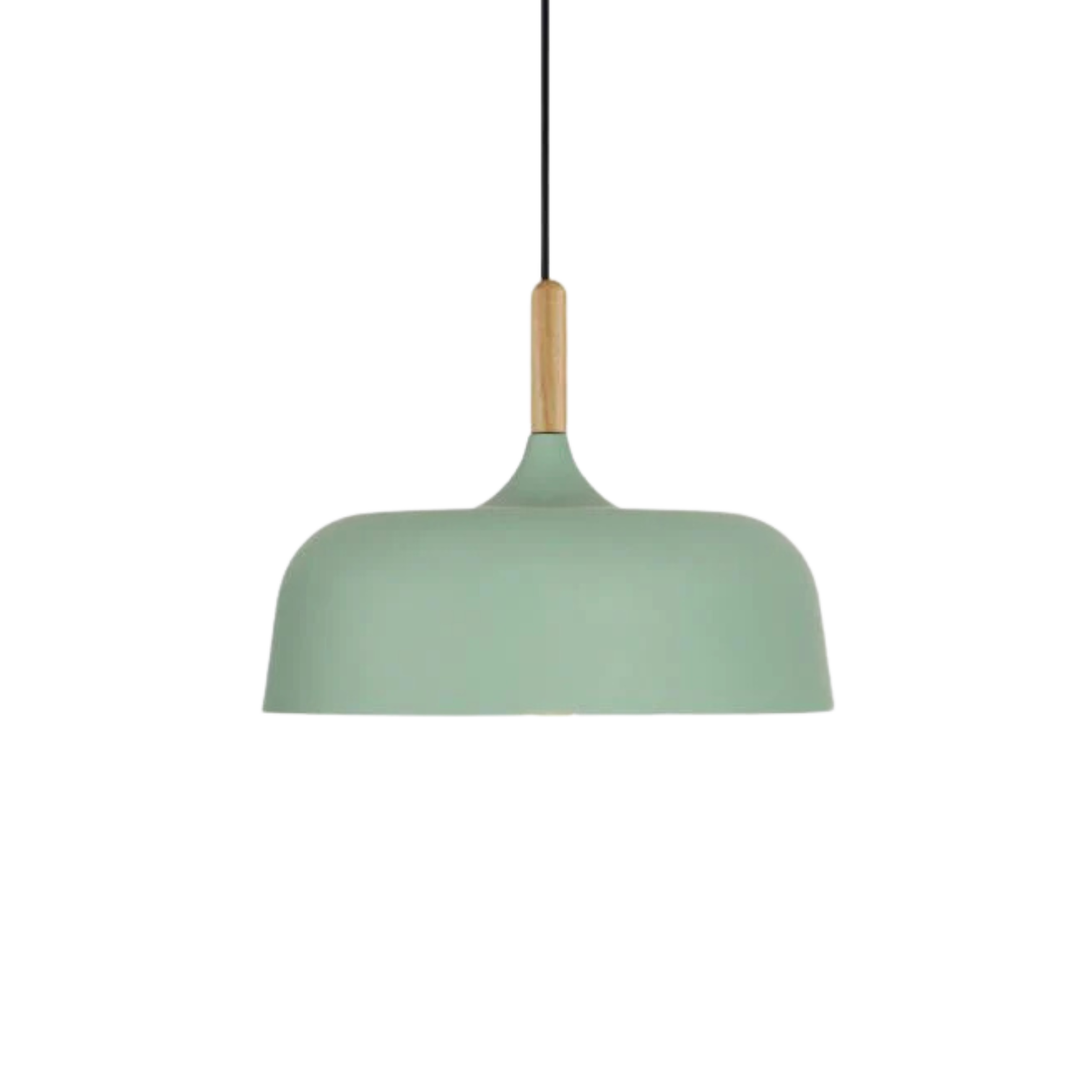 Wood Accent Cloud Pendant Lamp