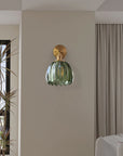 Pleated Glass Wall Lamp