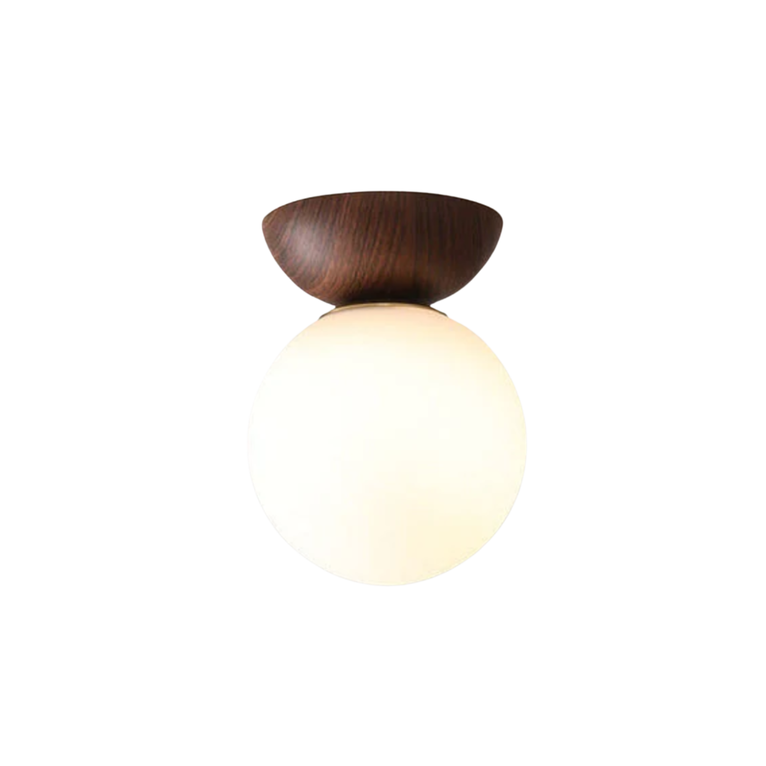 Wood & Glass Japandi Pendant Lamp