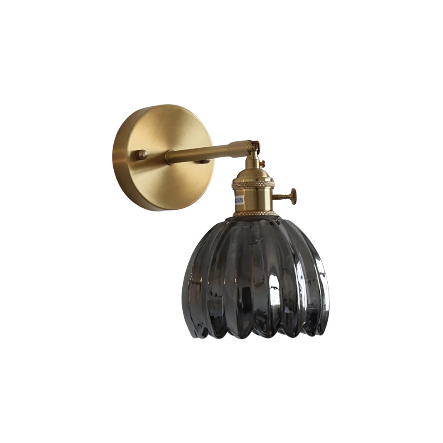 Pleated Glass Wall Lamp