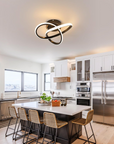 Intertwined Ribbon Ceiling Lamp