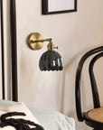 Pleated Glass Wall Lamp