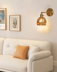 Pleated Glass Wall Lamp