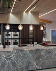 Rounded Glass Pendant Lamp