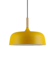 Wood Accent Cloud Pendant Lamp