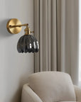 Pleated Glass Wall Lamp