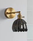 Pleated Glass Wall Lamp