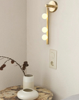 Vertical Globe Wall Lamp