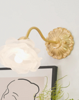 Floral Glass Wall Lamp