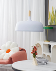 Wood Accent Cloud Pendant Lamp