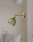 Pleated Glass Wall Lamp