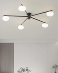 Floating Arm Globe Ceiling Lamp