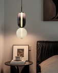 Sculptural Tinted Glass Pendant Lamp