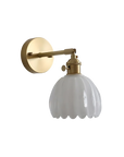 Pleated Glass Wall Lamp