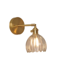 Pleated Glass Wall Lamp