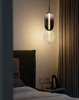 Sculptural Tinted Glass Pendant Lamp