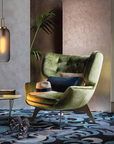 Sculptural Frosted Glass Pendant Lamp