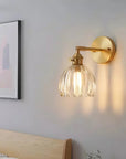 Pleated Glass Wall Lamp
