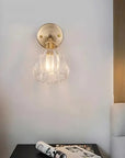 Pleated Glass Wall Lamp