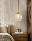 Crackled Glass Pendant Lamp