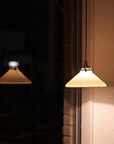Pleated Ceramic Pendant Lamp