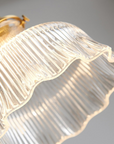 Ribbed Glass Pendant Lamp