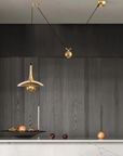 Copper & Chrome Pendant Lamp