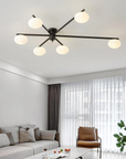 Floating Arm Globe Ceiling Lamp